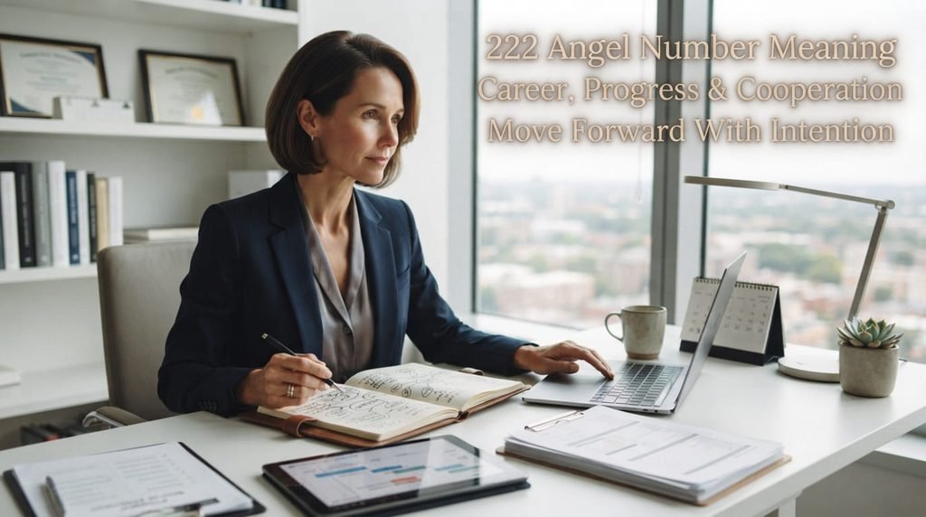 222 angel number meaning for career progress and cooperation