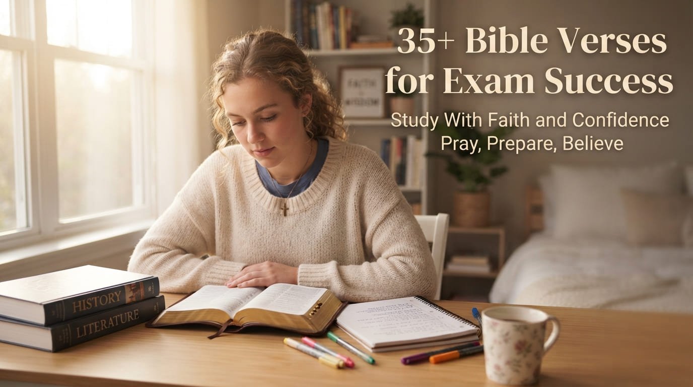 35+ Bible verses for exam success, study and preparation