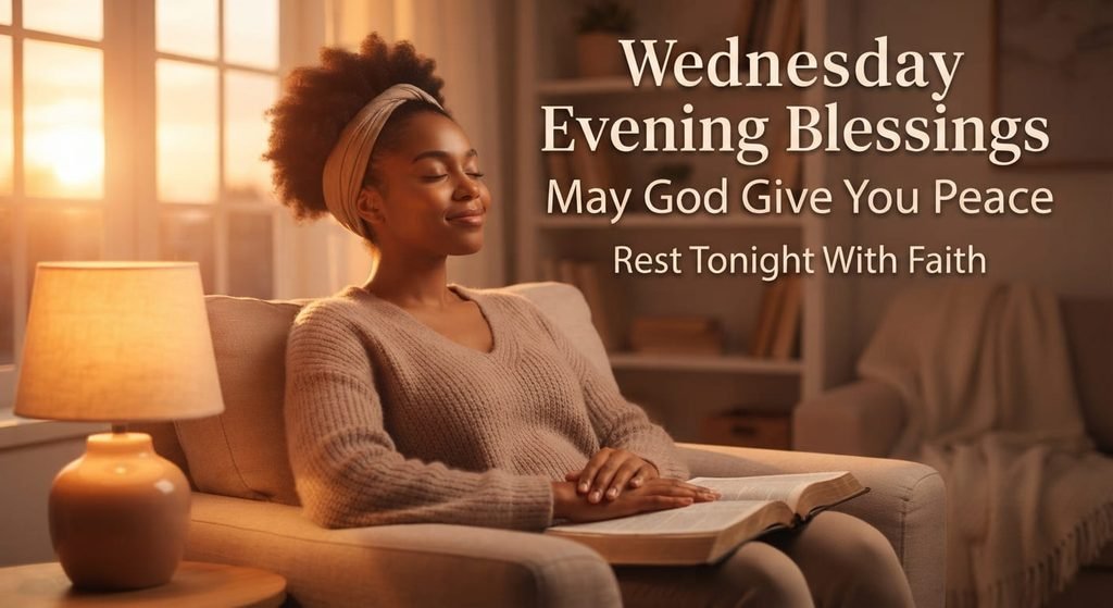 African American Wednesday night blessing for peace and rest