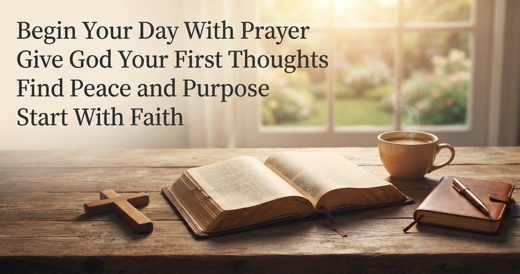 Begin your day with prayer, faith, peace, and purpose