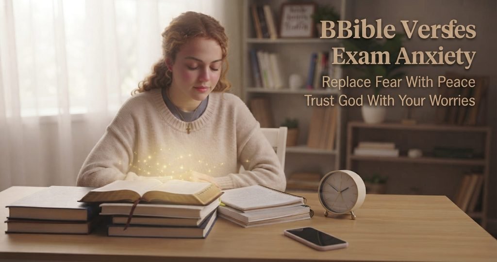 Bible verses for exam anxiety, peace and stress relief
