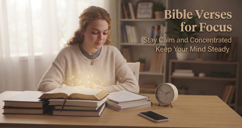 Bible verses for focus and concentration while studying for exams