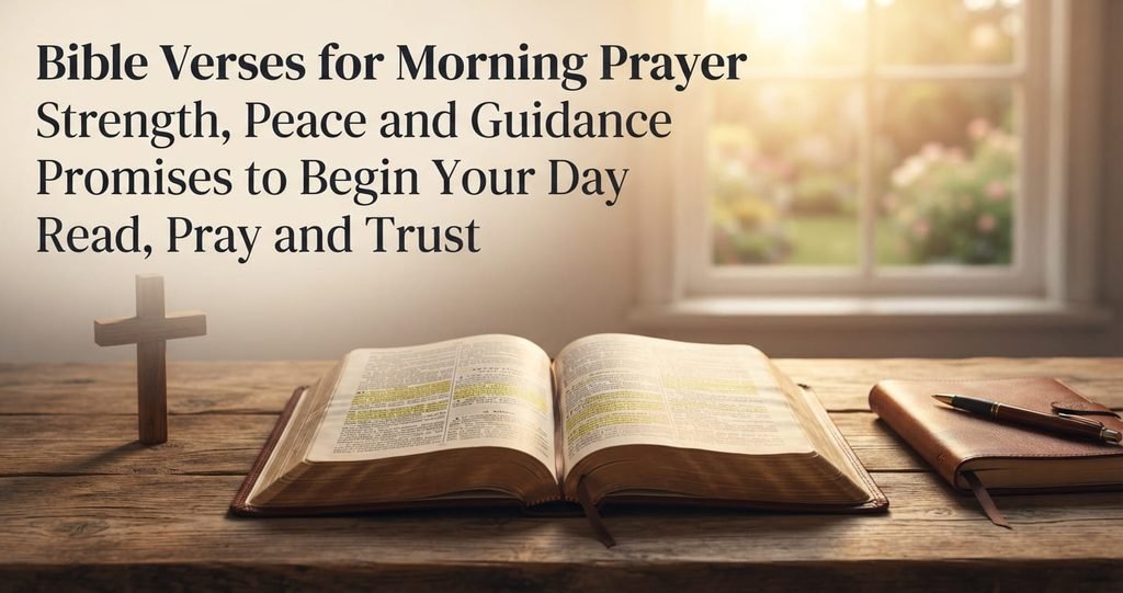 Bible verses for strength, peace, guidance, protection, and morning prayer