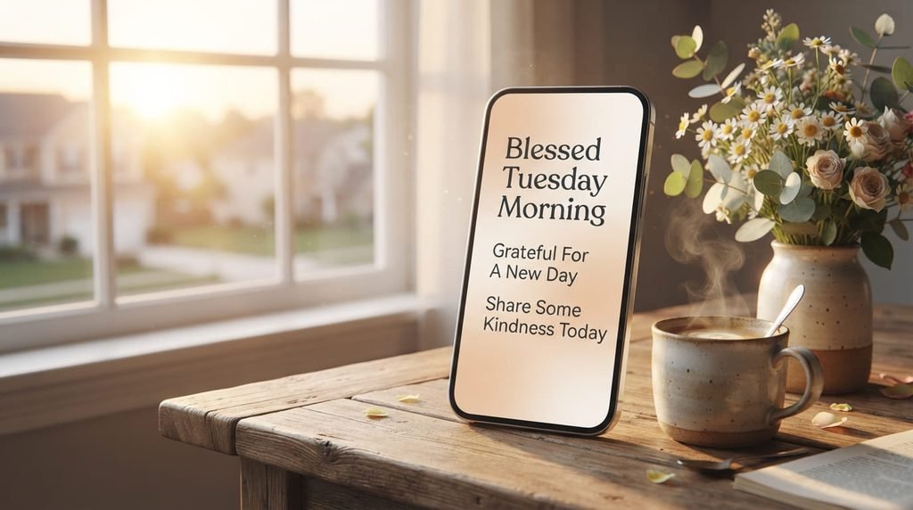 Blessed Tuesday morning social media message