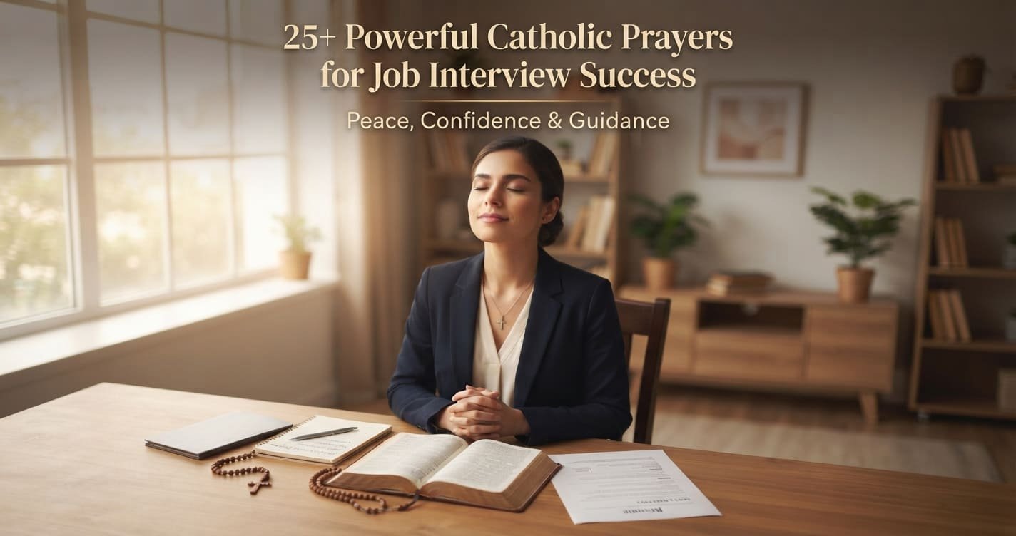 30+ Catholic prayers for a job interview