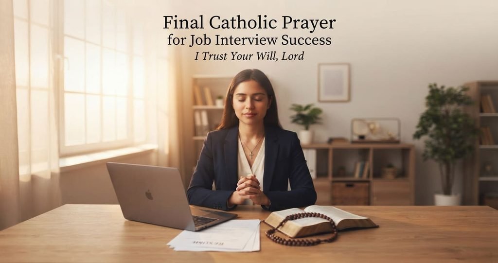 Catholic prayer for job interview success and trusting God's will