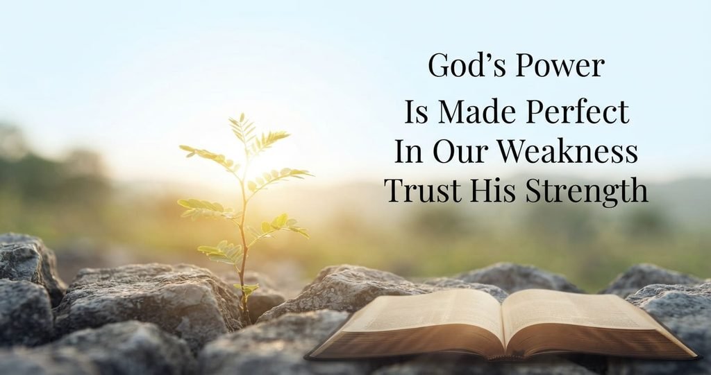 God's power is made perfect in weakness from 2 Corinthians 12:9