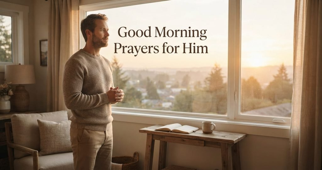 Good morning prayers for him with peaceful sunrise