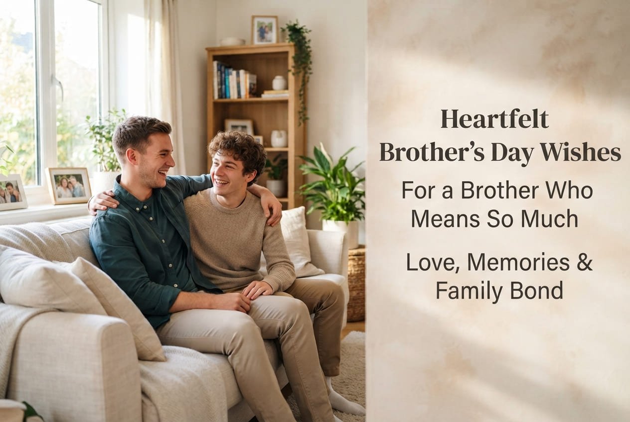 Happy Brother's Day wishes, blessings and messages for your brother