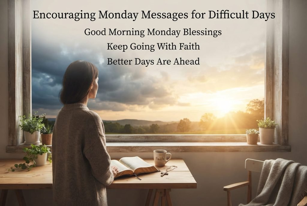 Good Morning Monday Blessings for difficult Monday mornings