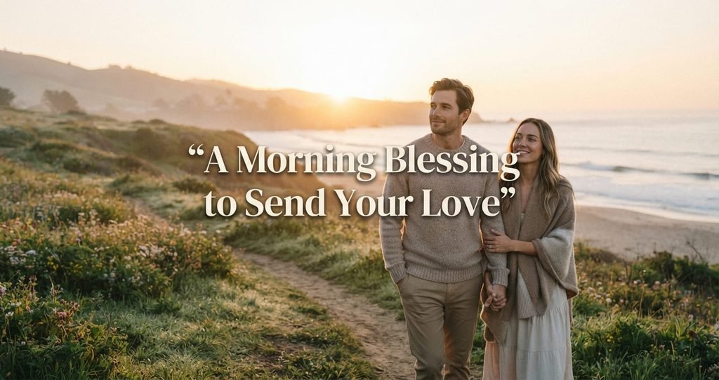 Morning blessing to send your love with romantic sunrise
