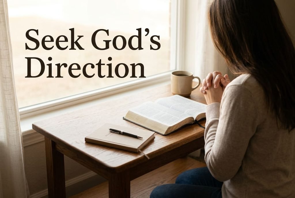Christian walking in faith and trusting God with the next step