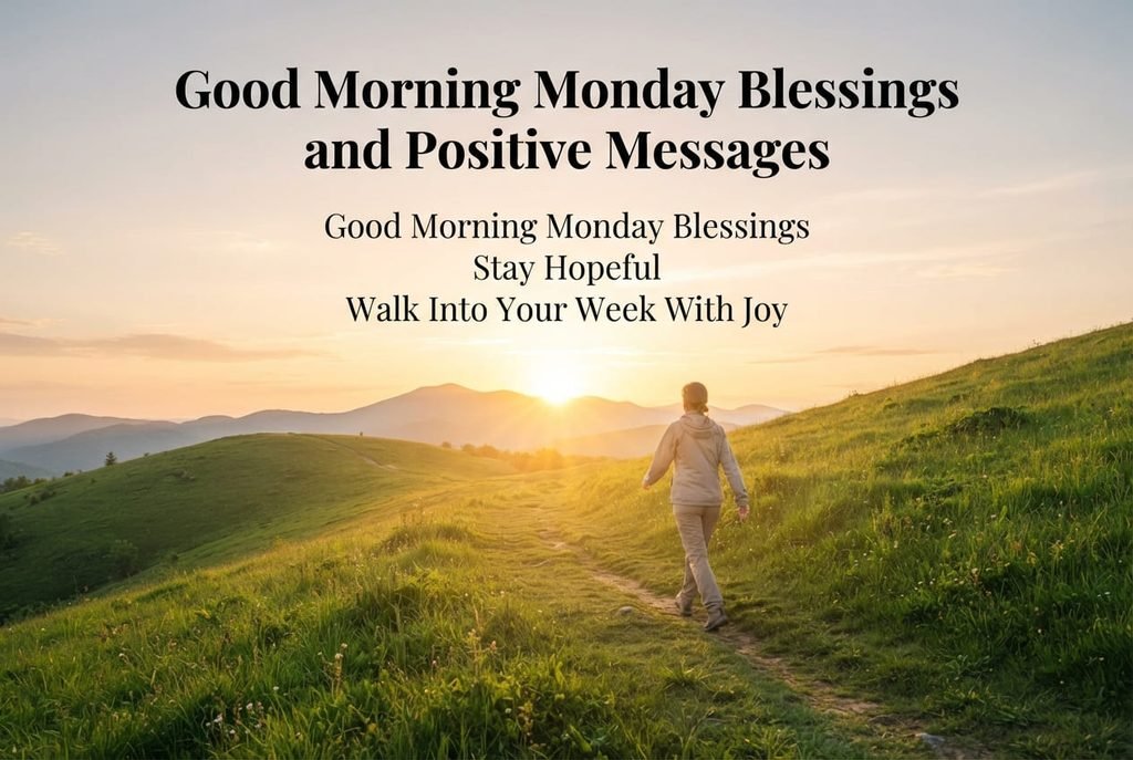 Good Morning Monday Blessings and positive Monday messages