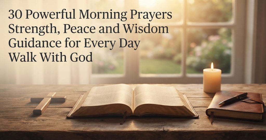 30 powerful morning prayers for strength, peace, wisdom, and guidance