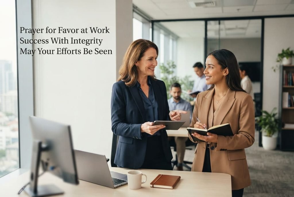 Prayer for favor and success at work