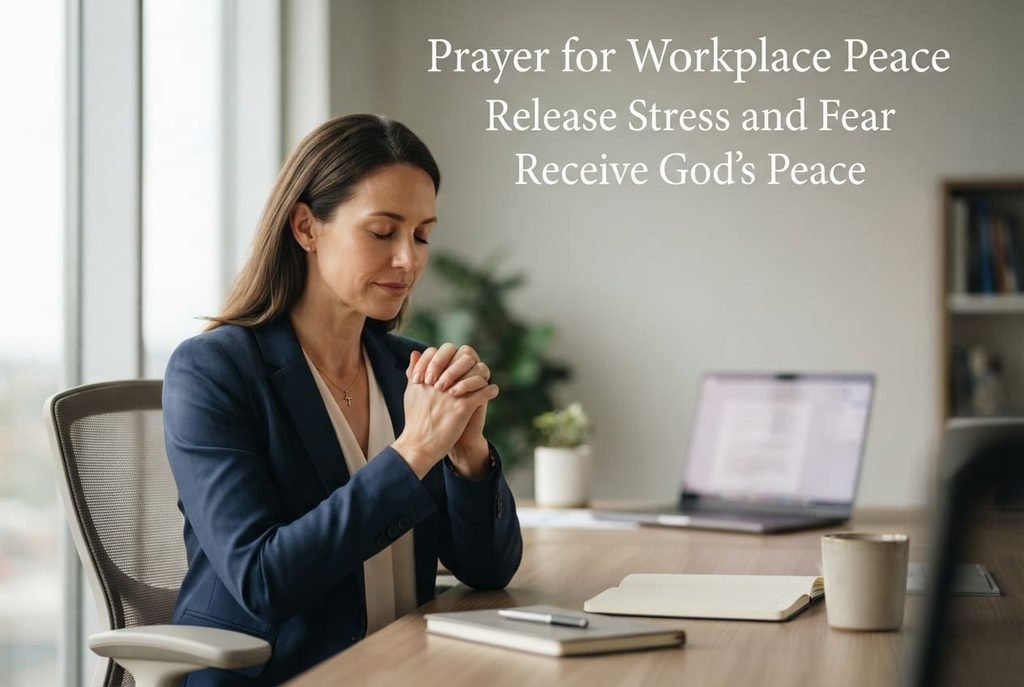 Prayer for workplace peace, stress and anxiety