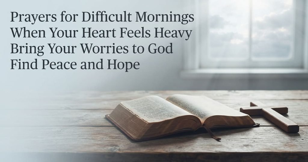 Morning prayers for difficult days, worry, strength, and hope
