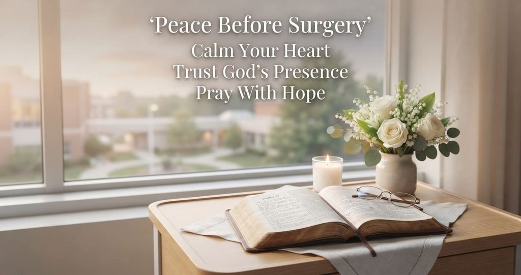 Peaceful prayer before surgery
