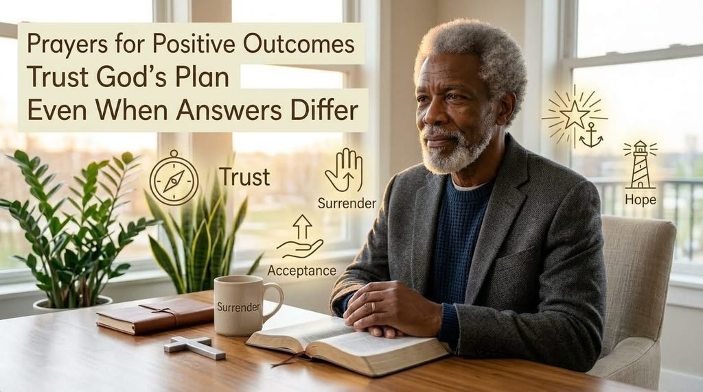 Prayers for positive outcomes and trusting God's plan