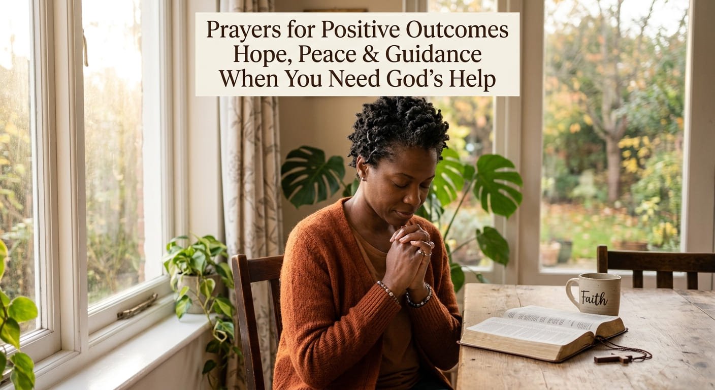 Prayers for positive outcomes with hope peace and guidance