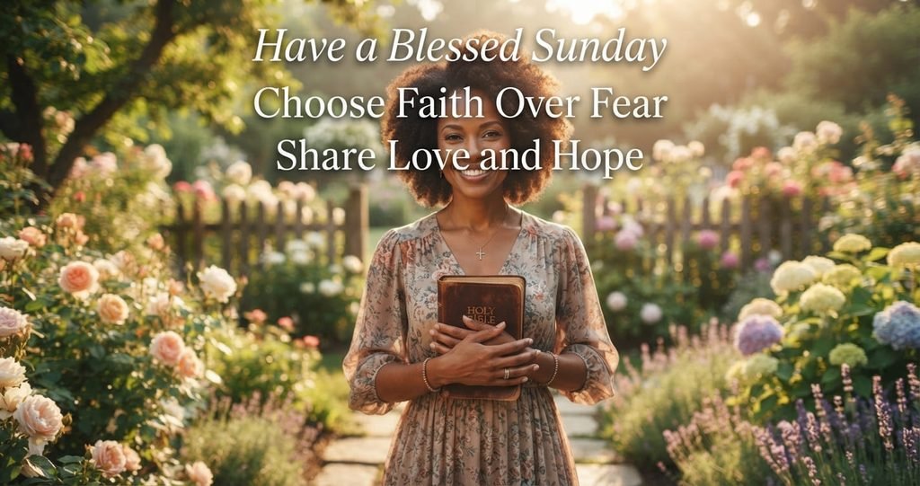 African American Sunday blessings GIF for social media sharing