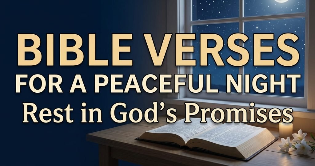 Bible verses for good-night blessings and peaceful rest