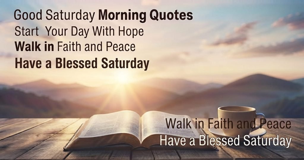 Christian Good Saturday Morning Quotes about trusting God and walking in faith