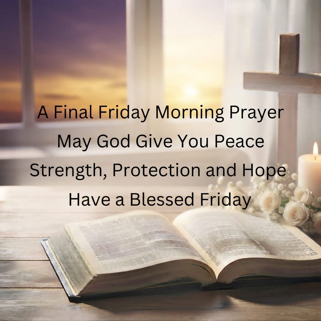  final Friday morning prayer for peace strength and a blessed day