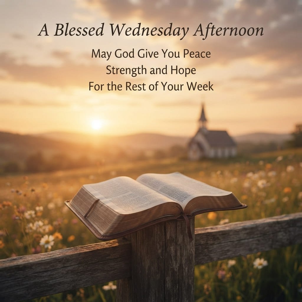 final Wednesday afternoon blessing for peace and strength