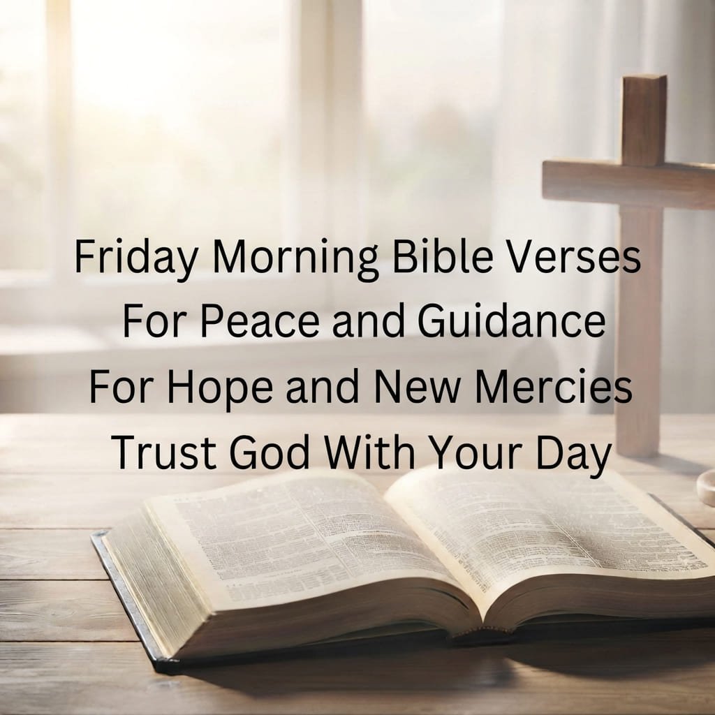 Friday morning prayers and Bible verses for a blessed day