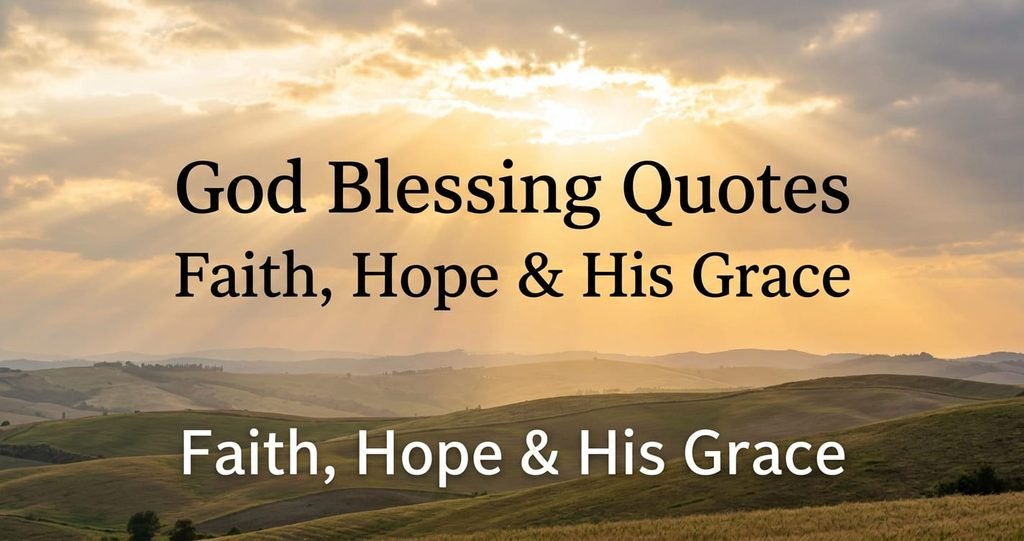 God blessing quotes about faith, hope and His grace