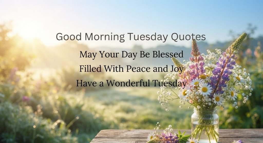Good Morning Tuesday Quotes and Tuesday blessings
