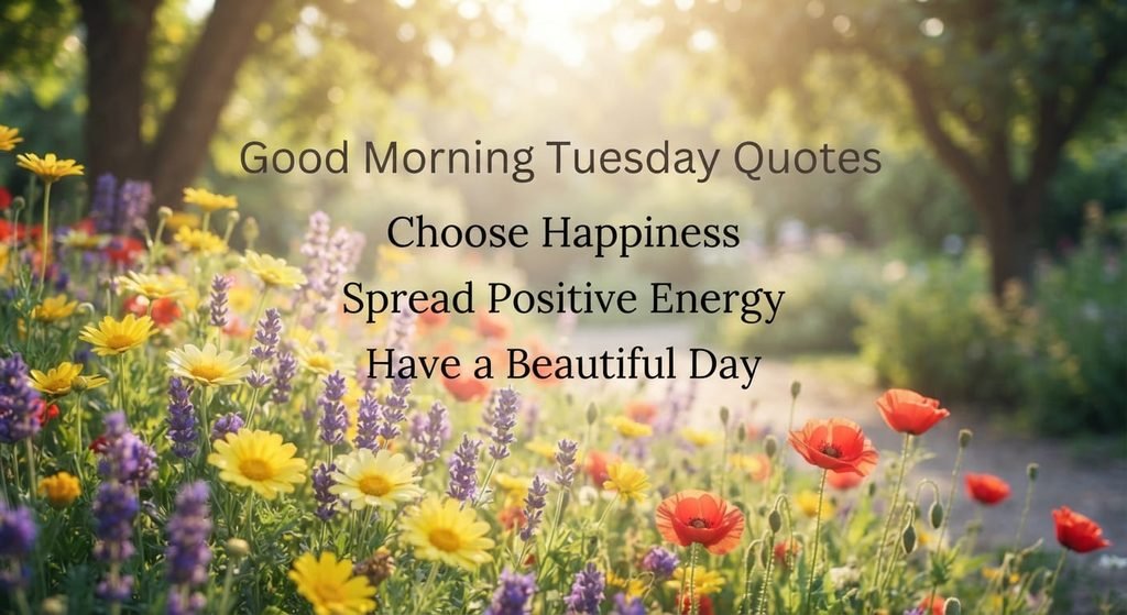 Good Morning Tuesday Quotes with positive messages