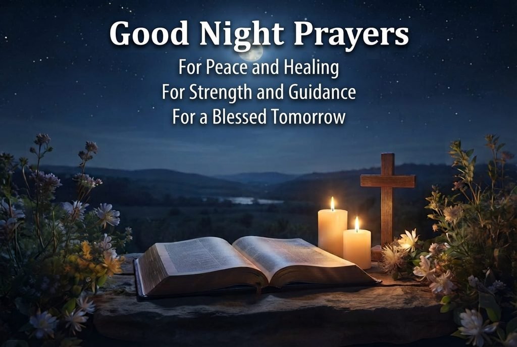 good night prayers for peace healing strength and guidance