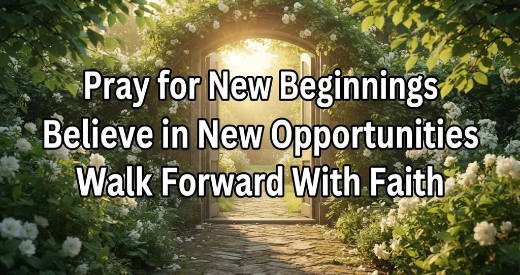 Sunlit garden path representing prayers for breakthroughs and new beginnings