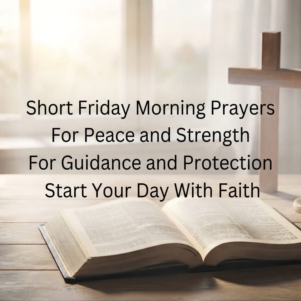 short Friday morning prayers for peace strength and guidance