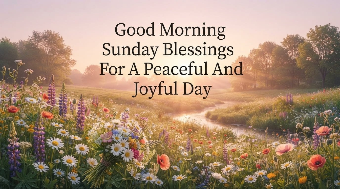 Beautiful Sunday blessings and peaceful morning